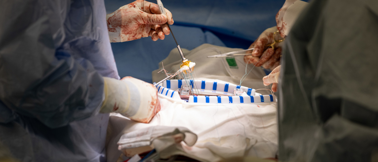 Bashir during an operation, close up